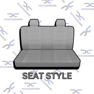 Solid Bench Seat w 2 Large Headrests