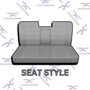Solid Bench Seat w Armrest and Center Notch Cutout