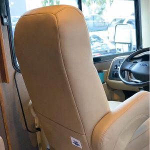 RV captain chair without upper seat control button for custom RV seat covers