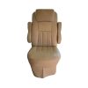 Front view of tan vinyl seat cover for 2016 Tiffin Allegro Open Road RV captain's chair
