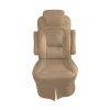 Tan cotton slip-on RV captain's chair cover for 2018 Jayco Precept