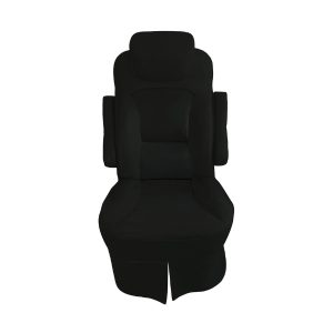 Black vinyl slip-on RV captain's chair cover for 2018 Jayco Precept