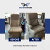 2018 Holiday Rambler Endeavor seat covers before and after transformation RV captain chair restoration