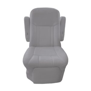 Silver cotton RV captain chair seat cover with modern interior style