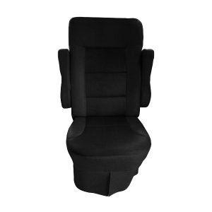 Black velvet RV seat cover for 2010-2011 Tiffin Allegro Open Road captain chairs