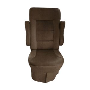 Dark brown velvet RV seat cover for 2010-2011 Allegro Open Road captain chairs