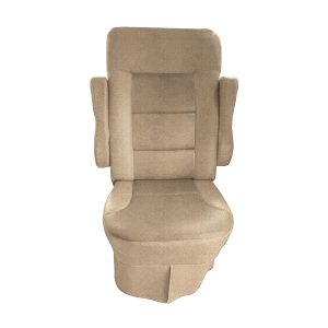 Tan velvet RV seat cover for 2010-2011 Allegro Open Road captain chairs