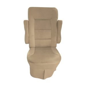 Tan vinyl RV seat cover for 2010-2011 Allegro Open Road captain chairs durable waterproof