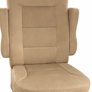 2012 to 2015 Tiffin Allegro RED RV captain chair seat cover OEM style tan vinyl front view