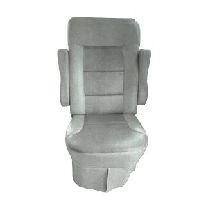 2012 to 2015 Tiffin Allegro RED RV captain chair seat cover solid velvet silver