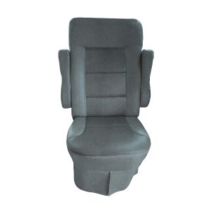 Charcoal velvet RV seat cover for Tiffin Allegro Open Road captain seats