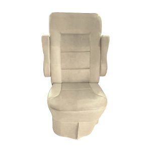 Sand color cotton RV seat cover for Tiffin Allegro Open Road captain chairs