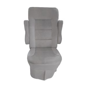Silver cotton RV seat cover for 2013 Tiffin Allegro Open Road captain chairs